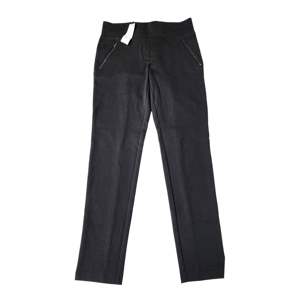 Ann Taylor Womens M Black Ankle Pants NWT Stretch Pull On Work Career